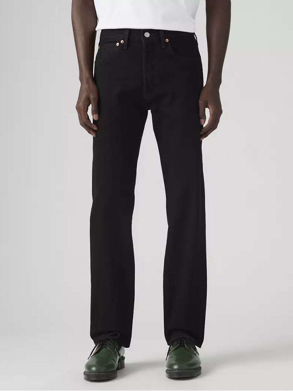 Levi's black classic 501 jeans